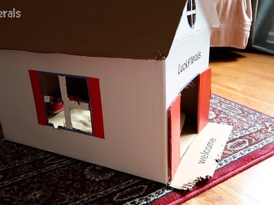 DIY Cardboard Cat House Two Month Update