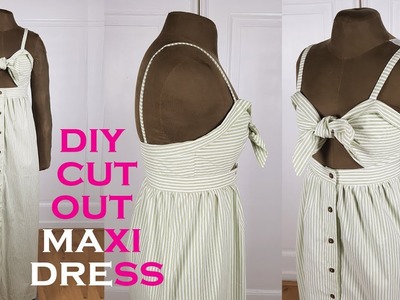 DIY Cut Out Maxi Dress