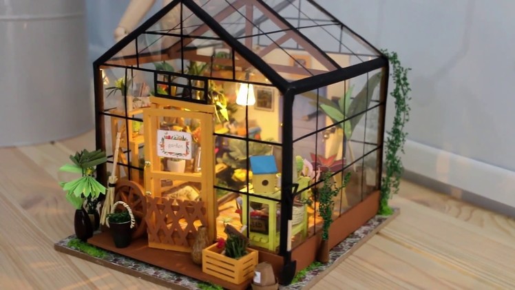 DIY Dollhouse-Cathy's Flower House with LED light