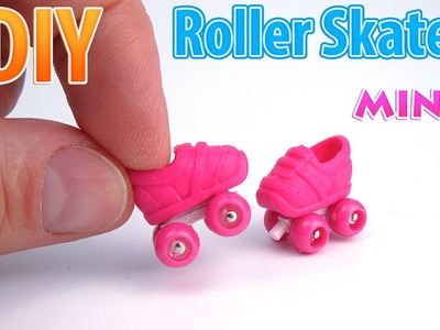 DIY Miniature Roller Skates| DollHouse | No Polymer Clay!