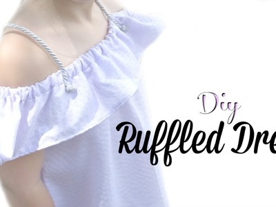 DIY Ruffle Off Shoulder Dress