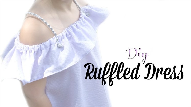 DIY Ruffle Off Shoulder Dress