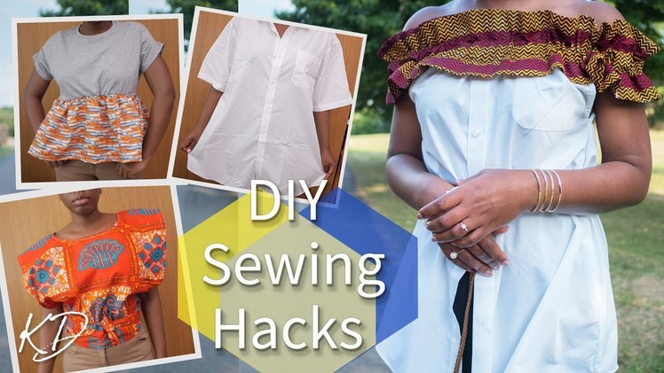 DIY SEWING HACKS | REFASHION BASICS TO STYLISH CLOTHING | KIM DAVE