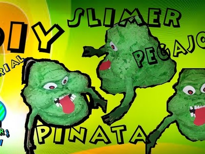 DIY Slimer (Ghostbusters)Pinata. Como hacer una Pinata de Pegajoso (Casafantasmas)
