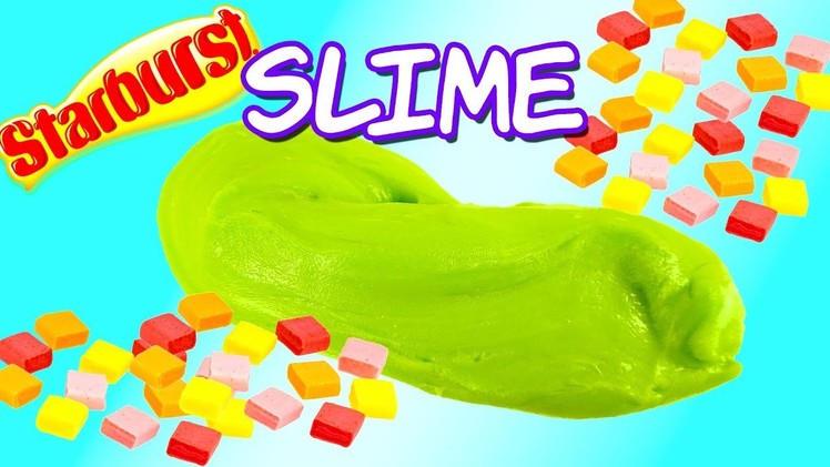 DIY Starburst Edible Slime! Rainbow Slime Candy You Can Eat! How to Make Slime - Easy!