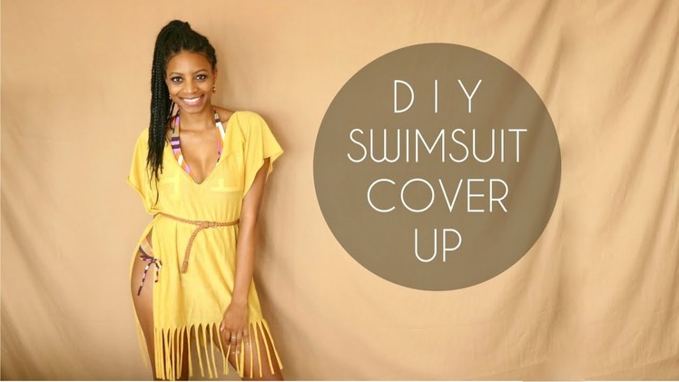 DIY SWIMSUIT COVER-UP (NO SEWING)