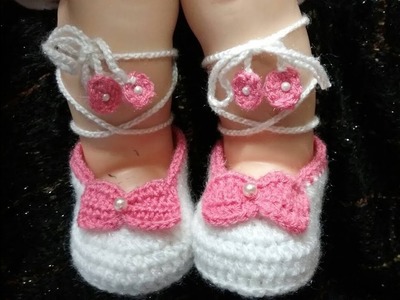 Easy Crochet Baby String Booties || fashion wear || summer collection