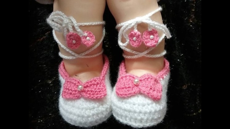 Easy Crochet Baby String Booties || fashion wear || summer collection
