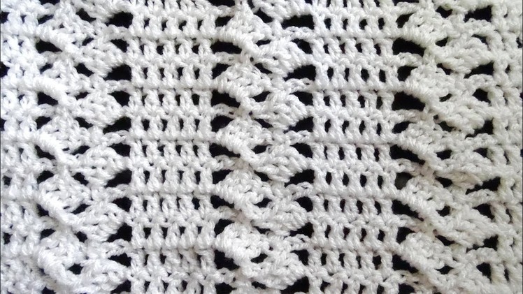 Fancy Blocks Crochet Stitch - Right Handed Crochet Tutorial