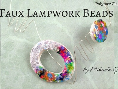 Faux Lampwork Beads [ Polymer Clay Tutorial ]