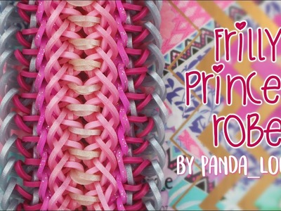 Frilly Princess Robe bracelet tutorial ♡ Rainbow Loom hook only