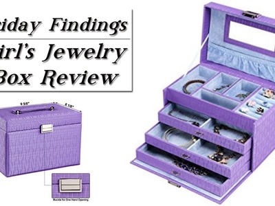 Girl's Purple & Aqua Jewelry Box Review & GIVEAWAY!-Friday Findings