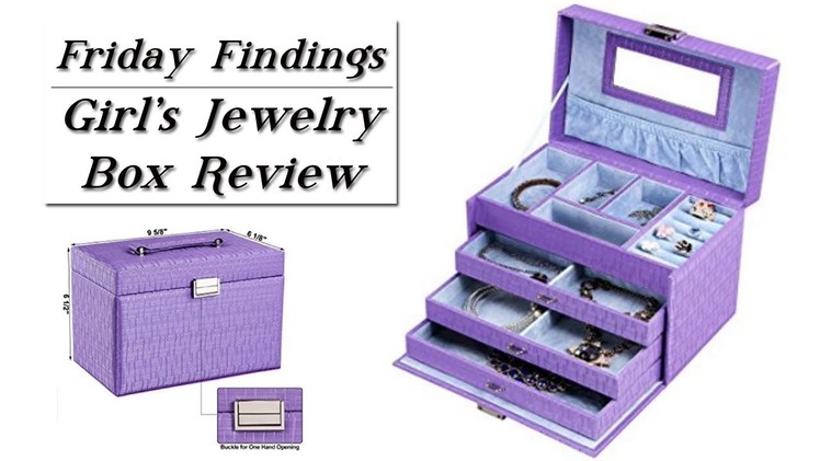 Girl's Purple & Aqua Jewelry Box Review & GIVEAWAY!-Friday Findings