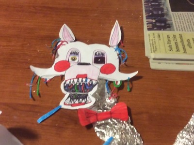 Homemade Fnaf 2 mangle animatronic craft (things I used to make mangle in the description)