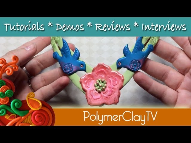How to make a collar necklace polymer clay tutorial metal quick collar form