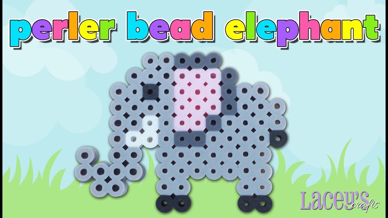 How To Make A Cute Perler Bead Elephant 