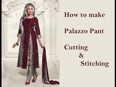 How to make palazzo pant (Full Tutorial) Part 2 | sewing tutorials | tailoring ladies