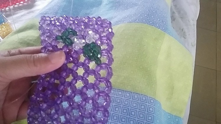 How to put Embossed Leaf and Flowers on Bead Coinpurse