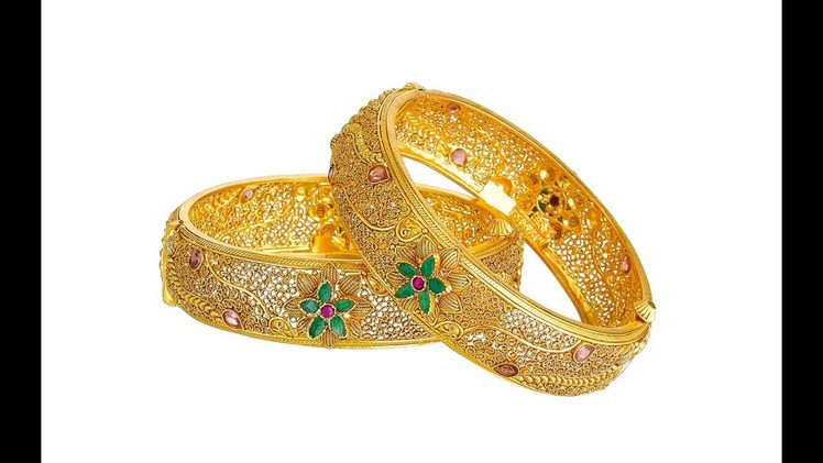 Kadas Modern Gold Bangle Jewelry Designs || kadas latest jewelry designs