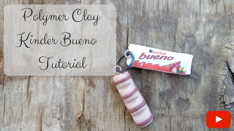Kinder bueno polymer clay charm