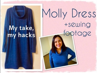 Molly Dress (Sew Over It): sewing footage + My take, my hacks.