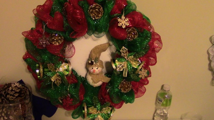 Nana's Christmas Snowman Wreath