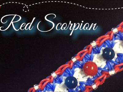 NEW Rainbow Loom RED SCORPION Bracelet (4 Pin Bar)