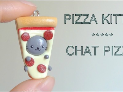 Pizza Kitty Polymer Clay Tutorial. Tuto Fimo Chat Pizza
