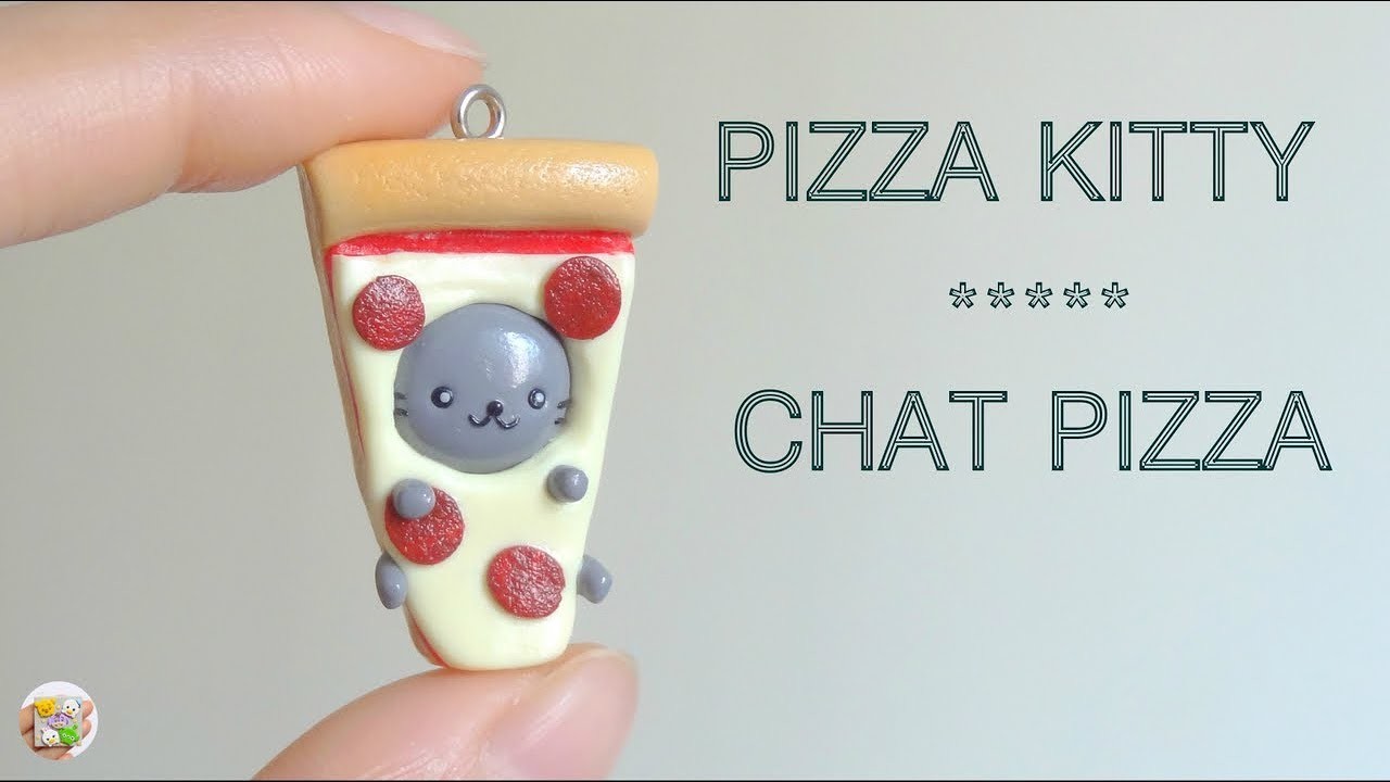 Pizza Kitty Polymer Clay Tutorial Tuto Fimo Chat Pizza