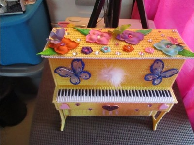Plastic Canvas Piano Jewelry  Box Part 2