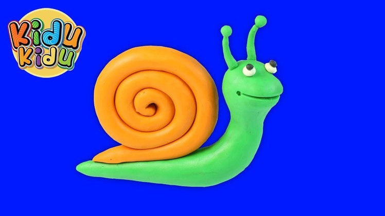 Play doh Snail | Play Dough Modelling Creative DIY Fun for Kidu Kidu Kids
