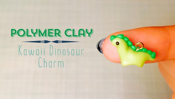 Polymer Clay Dinosaur Charm Tutorial