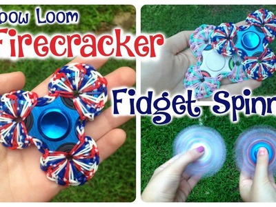 Rainbow Loom Fidget Spinner #2- The Firecracker