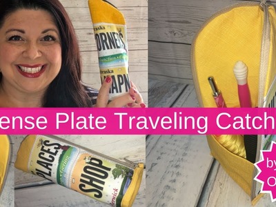 Row by Row - License Plate - Traveling Zipper Catch All - Easy Sewing Project