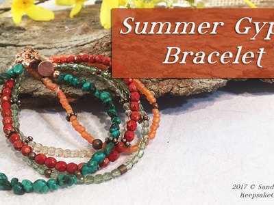 Summer Gypsy Bracelet-Beaded Jewelry Tutorial