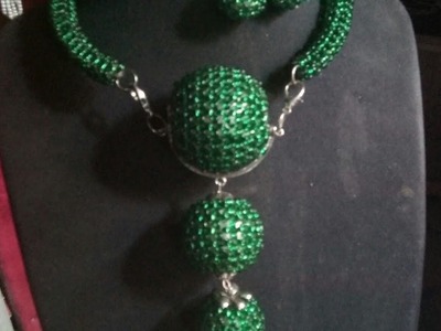 The tutorial on how to make matting beaded jewelry Part1