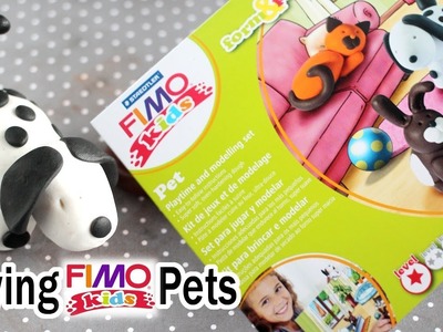 Trying FIMO Kids Form And Play Pet Set - Polymer Clay Crafts