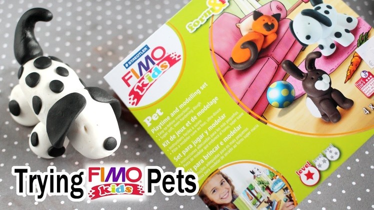 Trying FIMO Kids Form And Play Pet Set - Polymer Clay Crafts