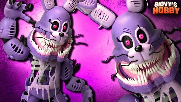 TWISTED BONNIE TUTORIAL ➤ FNAF: THE TWISTED ONES ✔ Polymer clay ★ Cold porcelain ✔ Giovy Hobby