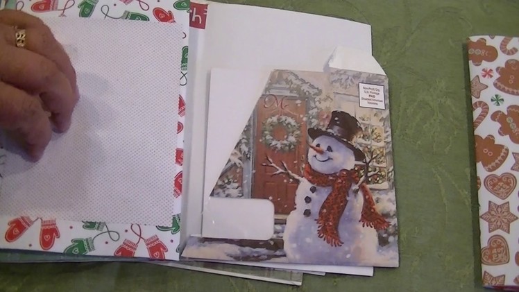 Using 5 cards and 5 envelopes to make a (Christmas) Junk Journal