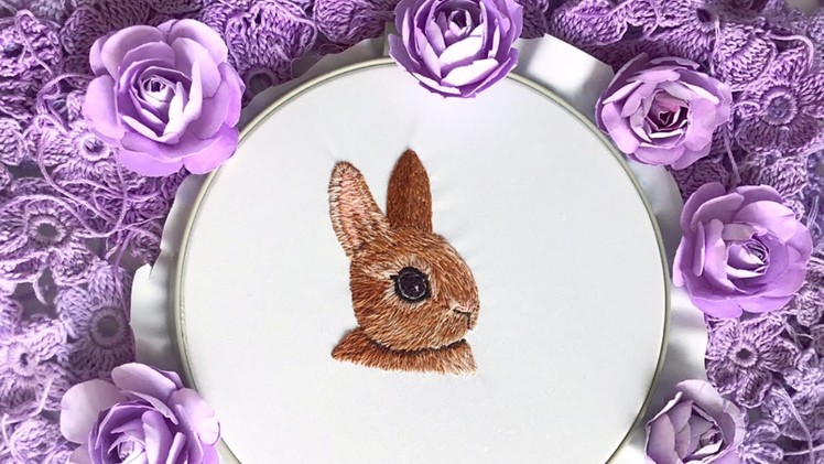 Bunny. Patch. Embroidery. Diy. Handmade