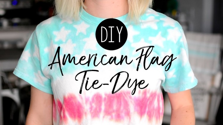 DIY American Flag Tie-Dye Shirt