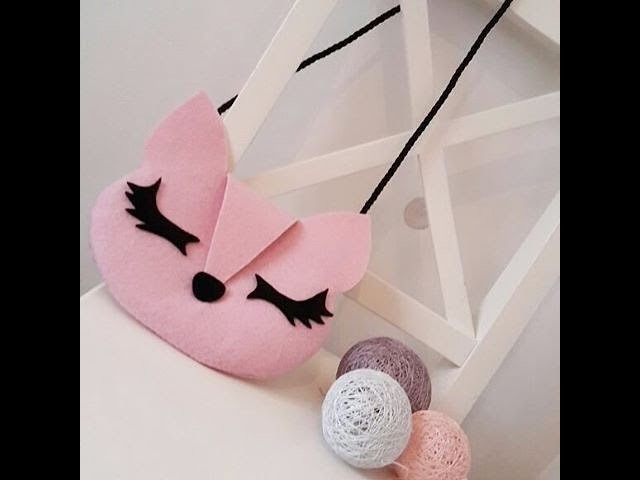 DIY Animal Face Bag| How to make Cat bag out of Felt  In a simple way-  HÀ CHÂU