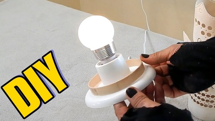 DIY Aprenda fazer Base Simples para Luminária de PVC