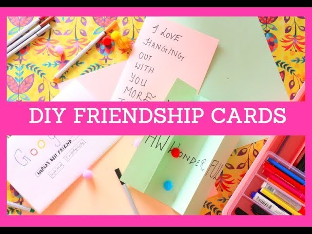 DIY cards for friends | Friendship Day Gift ideas | 3 DIY cards for friends | BFF gift ideas