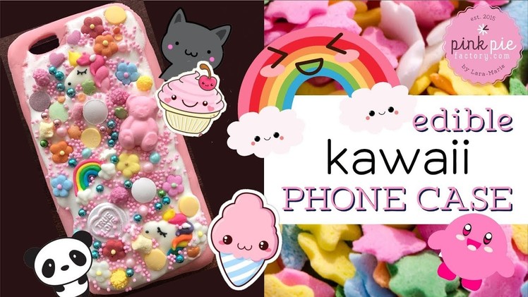 DIY! EDIBLE kawaii Phone Case | Pink Pie Factory | Lara-Marie |Crazy! EAT your MOBILE PHONE