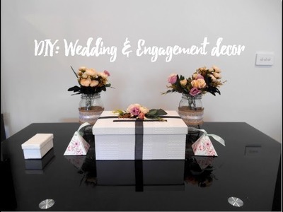 DIY: Engagement. Wedding card box, decor and favors