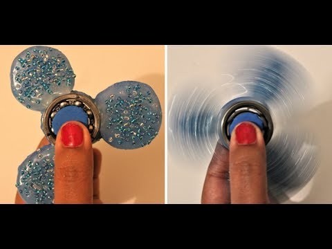 DIY GLITTER FIDGET SPINNER! Spins FAST & Made With Simple Supplies!
