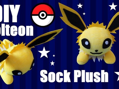 ❤ DIY Jolteon Sock Plush!  How To Make A Cute Pokemon Plushie! ❤