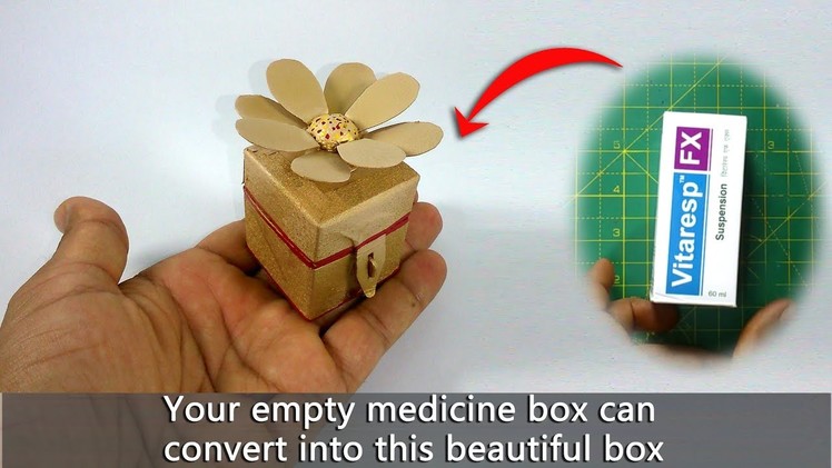DIY Let's make a ring box from empty medicine box